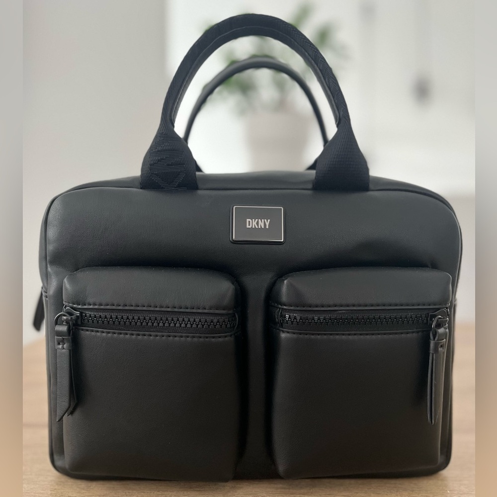 DKNY Black Women’s handbag with Dual Front Pockets